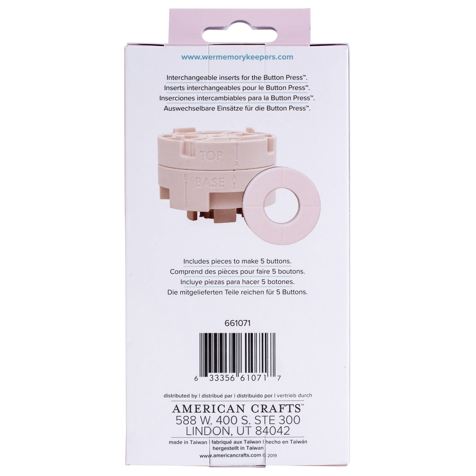 We R Memory Keepers® Button Press™ 0.98" Small Inserts Kit